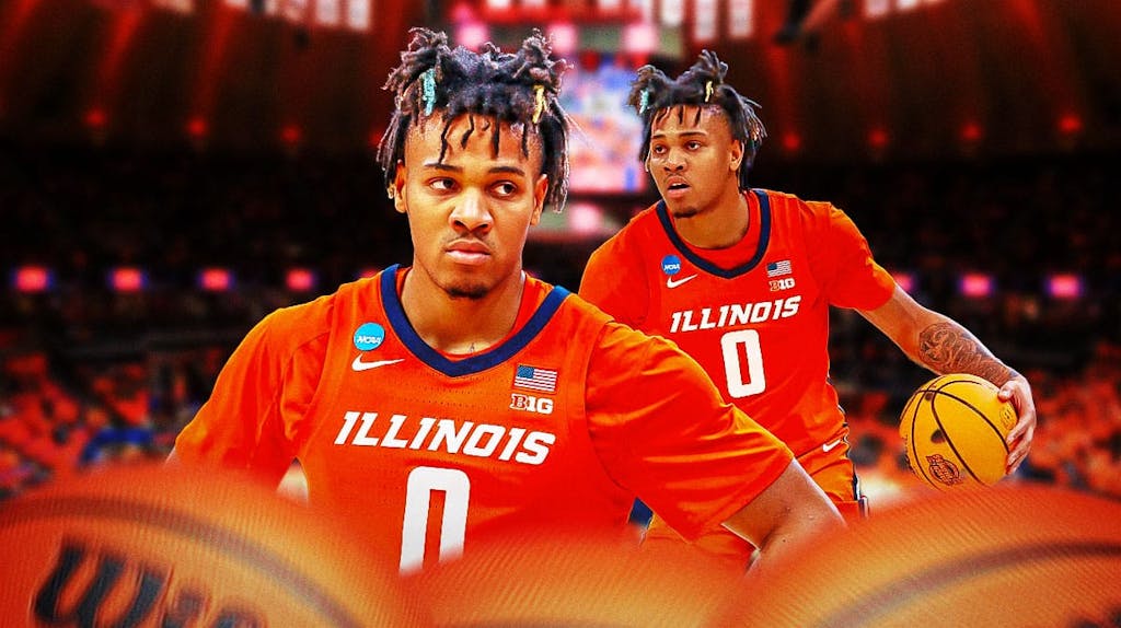 Terrence Shannon Jr., Illinois basketball, Fighting Illini, Terrence Shannon Jr. case, Terrence Shannon Jr. trial, Terrence Shannon Jr. with Illinois basketball arena in the background