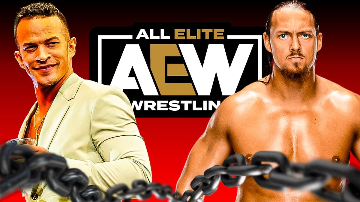 Ricky Starks next to AEW's Big Bill with the AEW logo as the background.