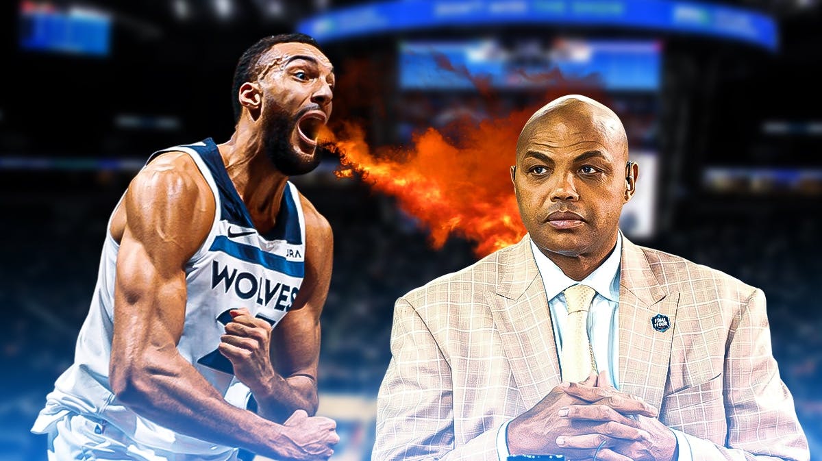 Rudy Gobert after Timberwolves NBA Playoffs win over Nuggets with Charles Barkley