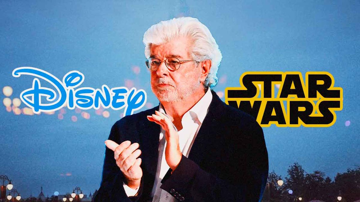 George Lucas, Star Wars and Disney logos