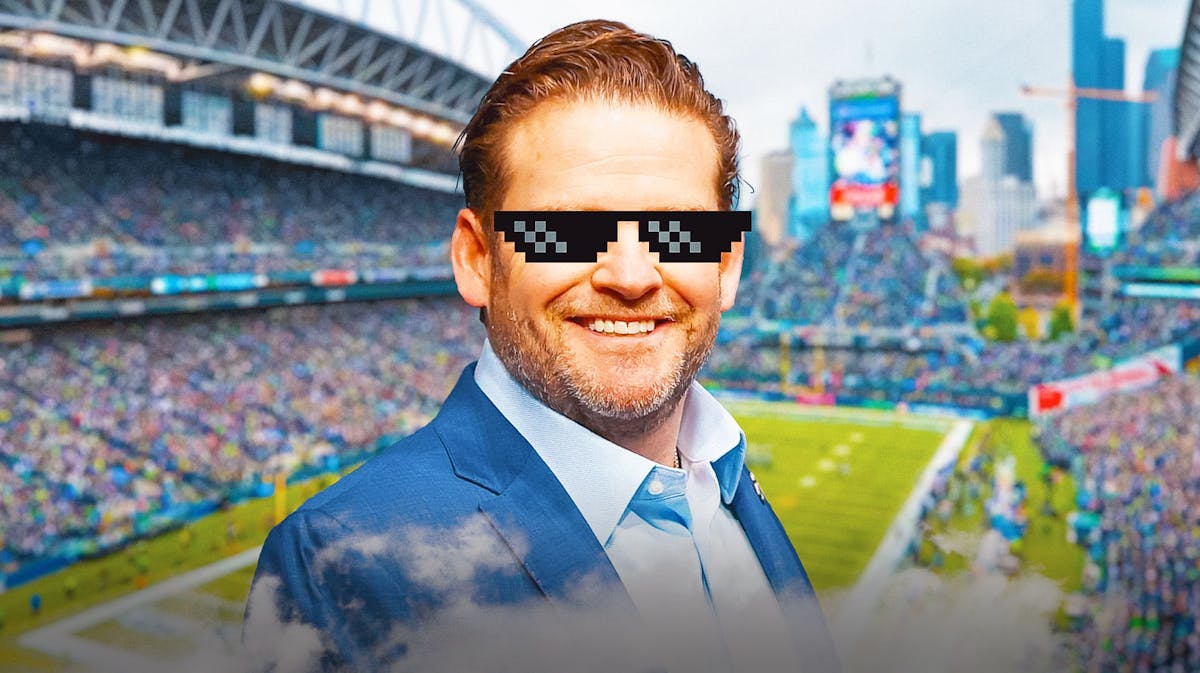 John Schneider (Seahawks general manager) with deal with it shades