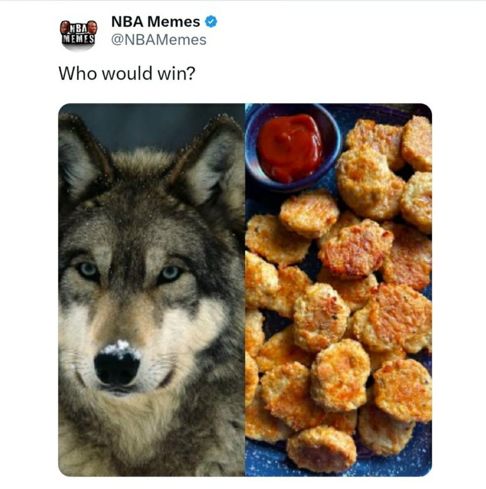 You'd think the Wolf, but those Nuggets do be crushing It tho 👀
