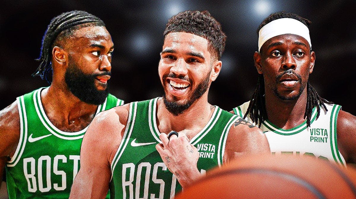 Celtics' Jayson Tatum, Jaylen Brown, Jrue Holiday