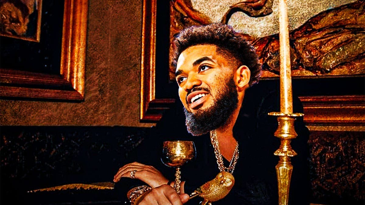 Karl-Anthony Towns (Timberwolves) as Drake in the Take Care album cover