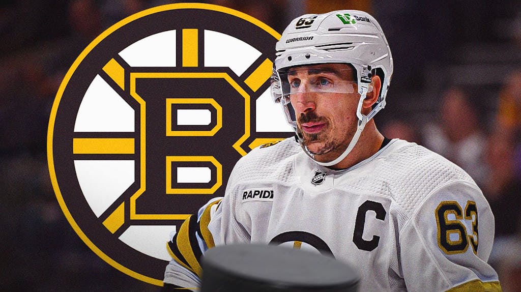 Bruins forward Brad Marchand reacts injury during Game 3 against Panthers