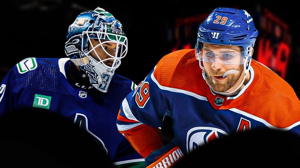 Canucks star Arturs Silvos taking a shot at the Oilers and Leon Draisaitl in the Stanley Cup Playoffs.