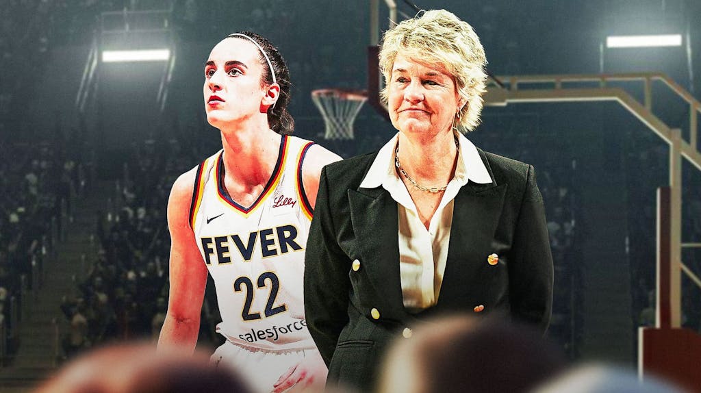 Caitlin Clark (Fever) with Lisa Bluder (ex-Iowa women's basketball coach)