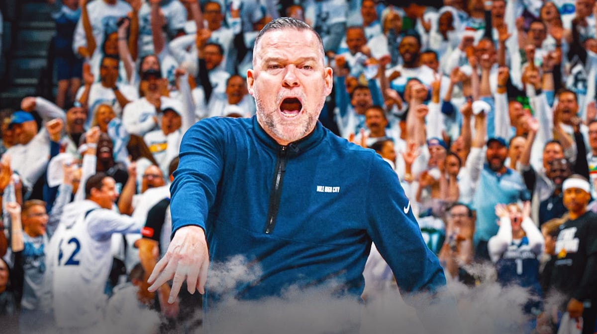 Nuggets' Michael Malone looking angry