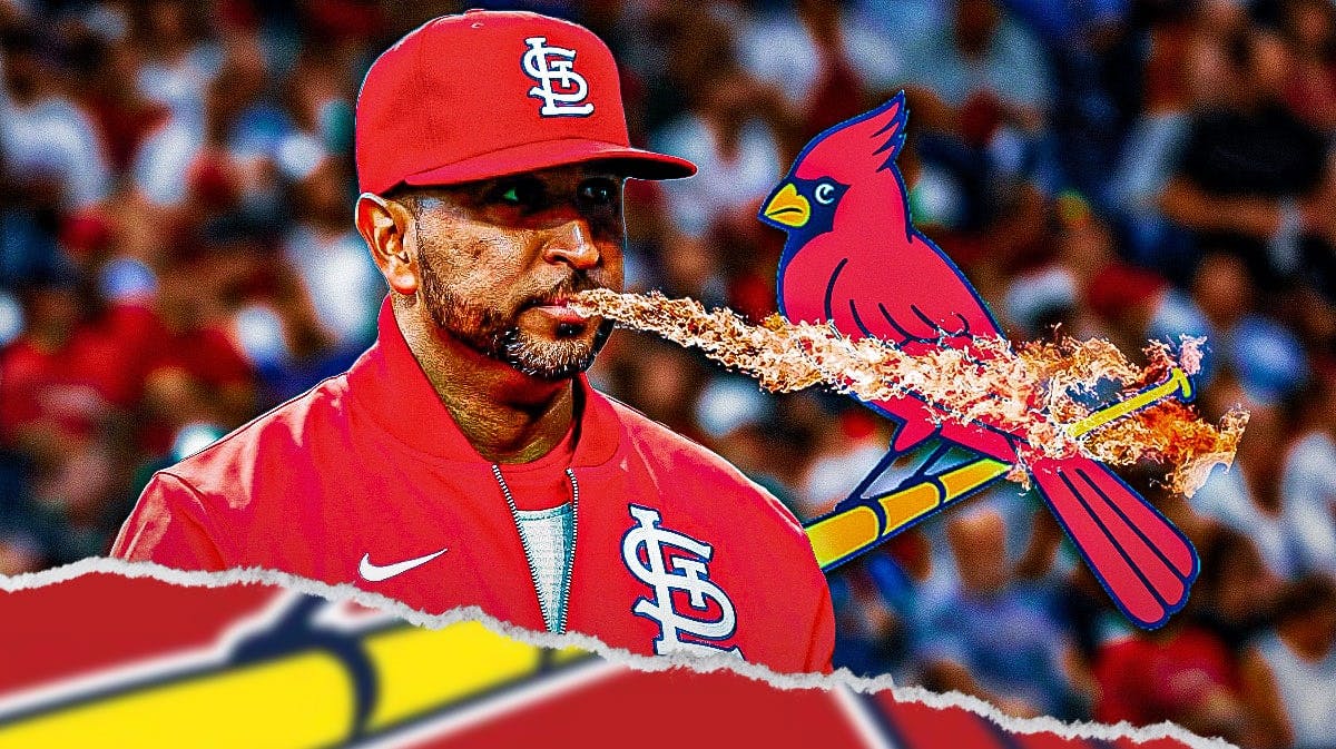 Cardinals' manager Oliver Marmol breathing fire.