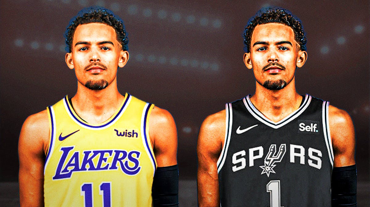 Hawks' Trae Young in Lakers, Spurs jerseys