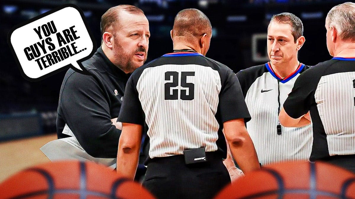 Tom Thibodeau tells NBA referee “you guys are terrible…”