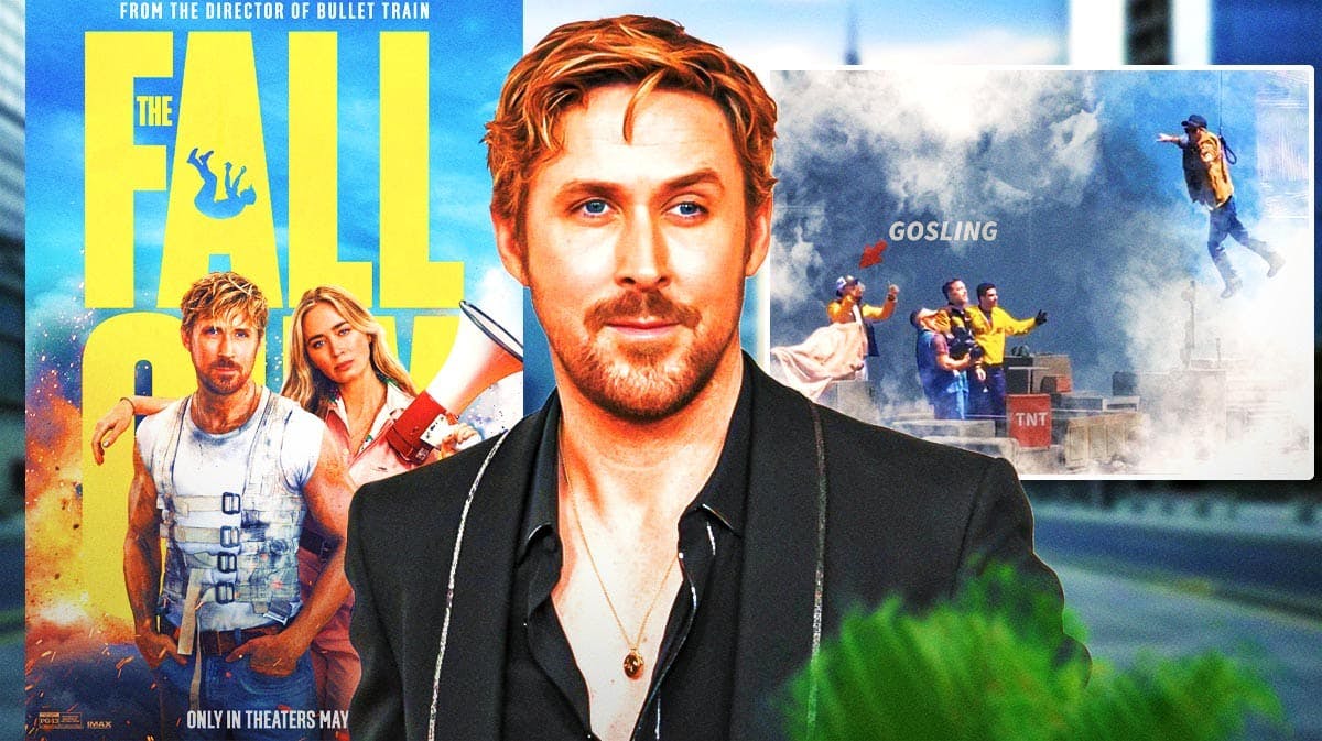 Ryan Gosling and The Fall Guy poster.