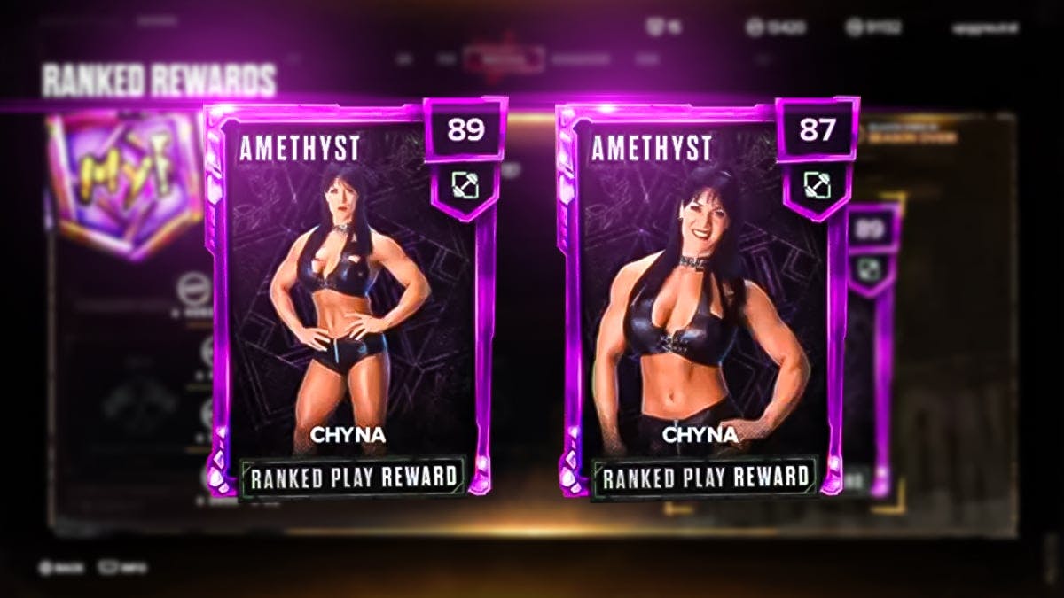 WWE 2K24 Amethyst Chyna MyFACTION Ranked Rewards Card