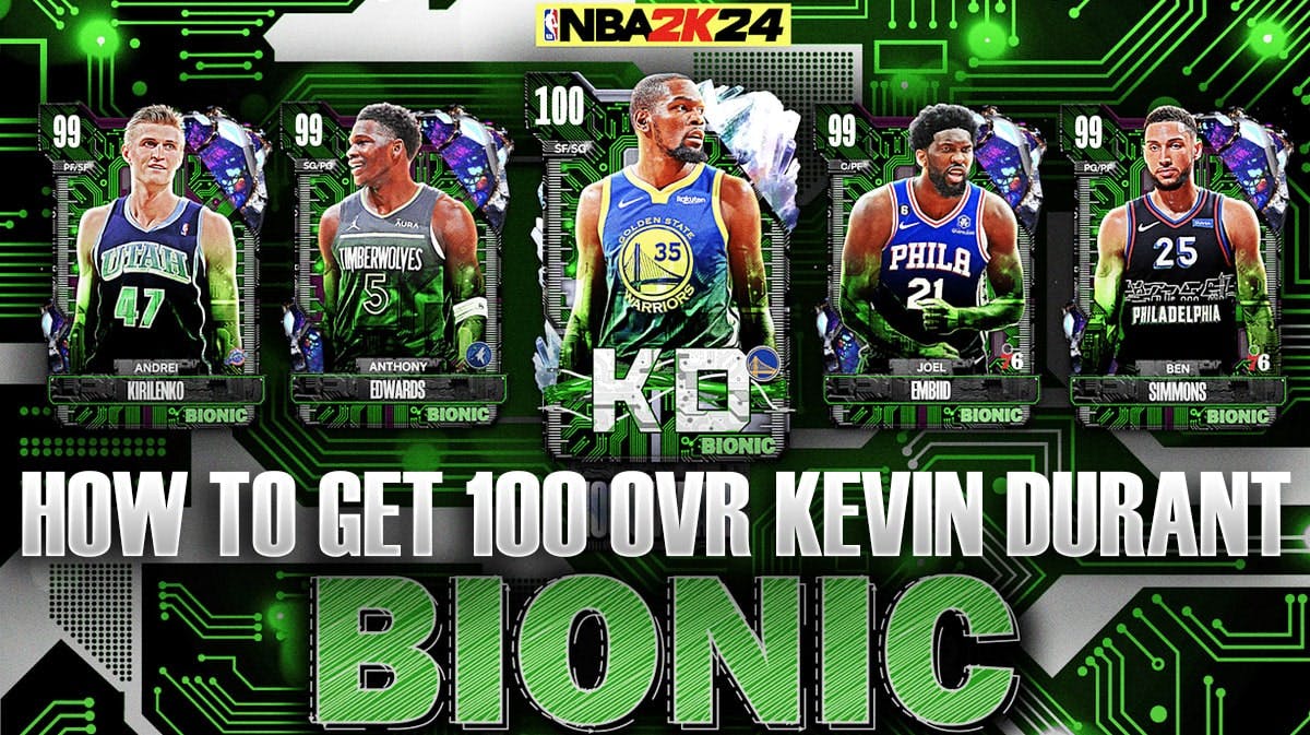 NBA 2K24 Adds 100 OVR Kevin Durant In Bionic MyTEAM Event