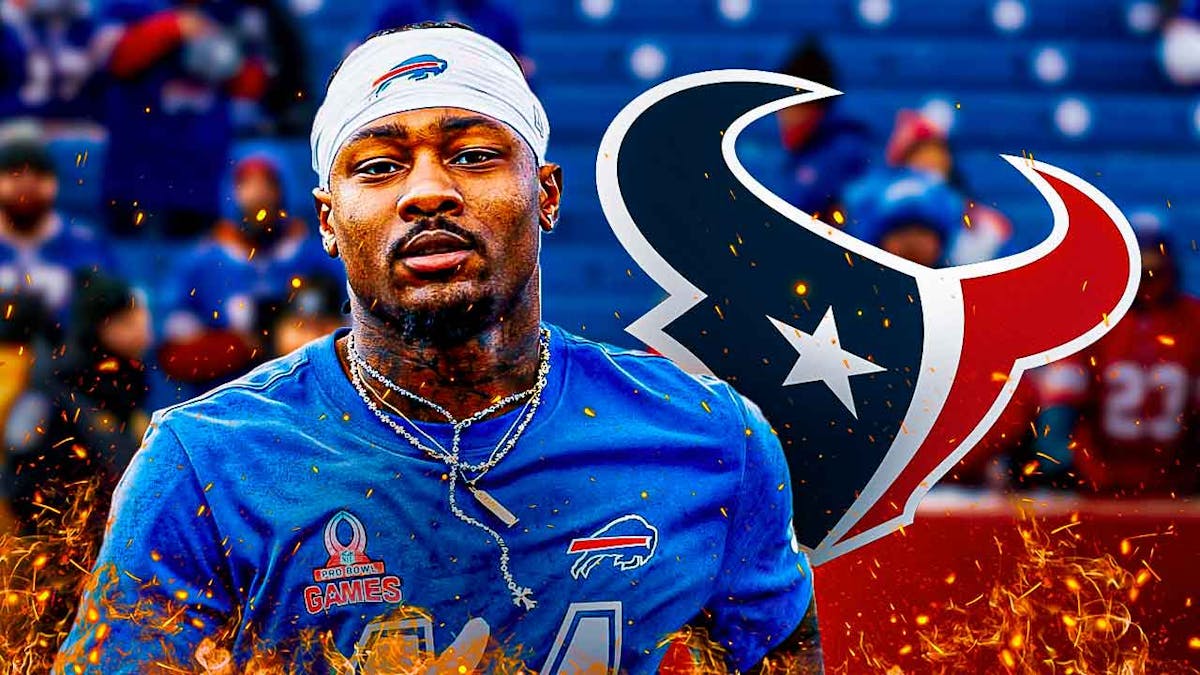 Ex-Vikings, Bills WR Stefon Diggs does workout next to Texans logo