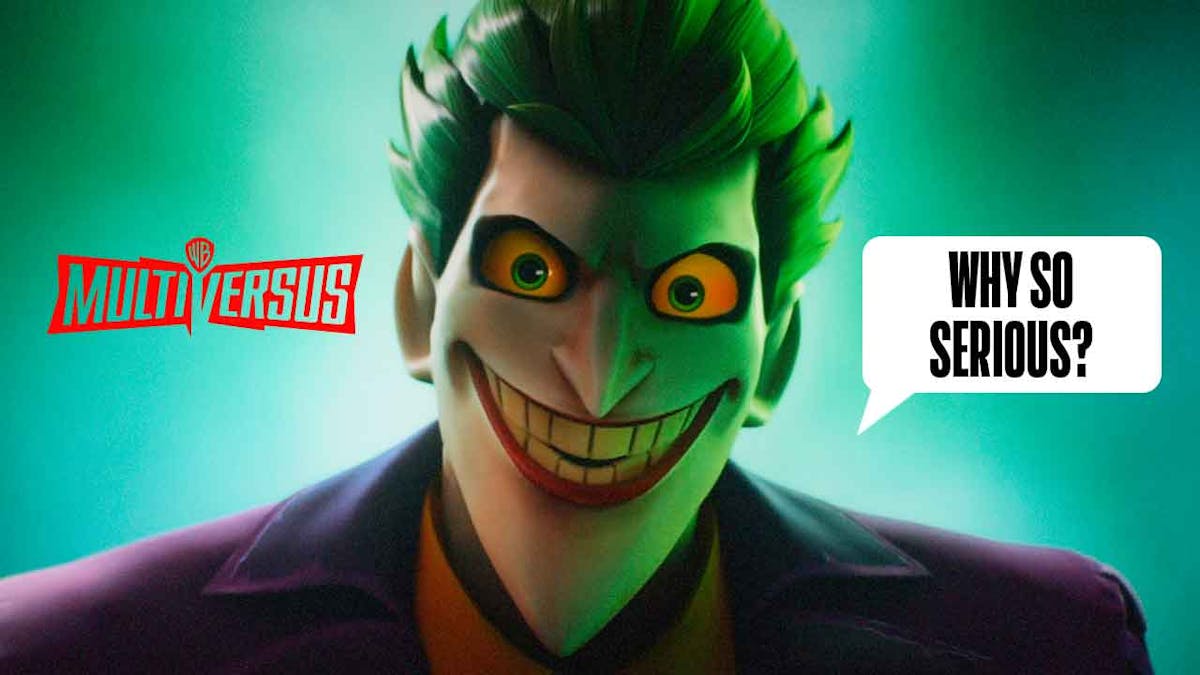 Mark Hamill's MultiVersus Joker saying "Why so serious?"