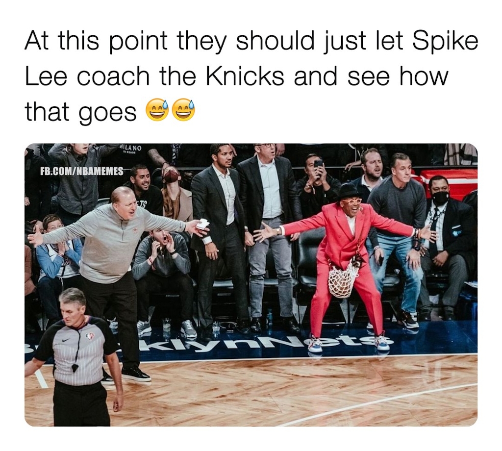 This could be what they need 🤔🤔

 #Nbamemes #Knicks #SpikeLee #Thibs