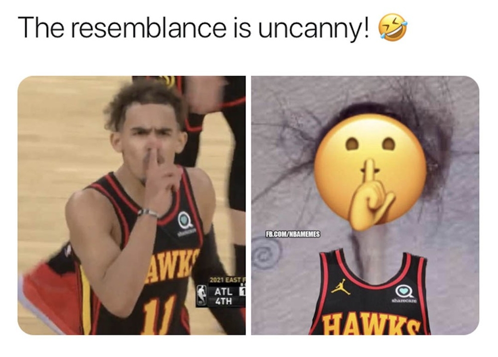 All I see is two identical pics of Trae Young 😅😅

#Nbamemes #Trae #Hawks #IceTrae