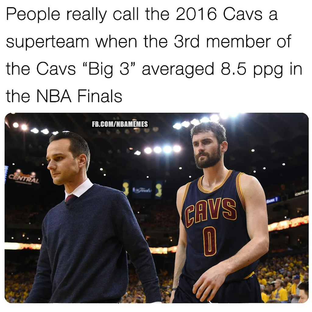 All that just to discredit one man😂

#kevinlove #lebronjames #clevelandcavaliers