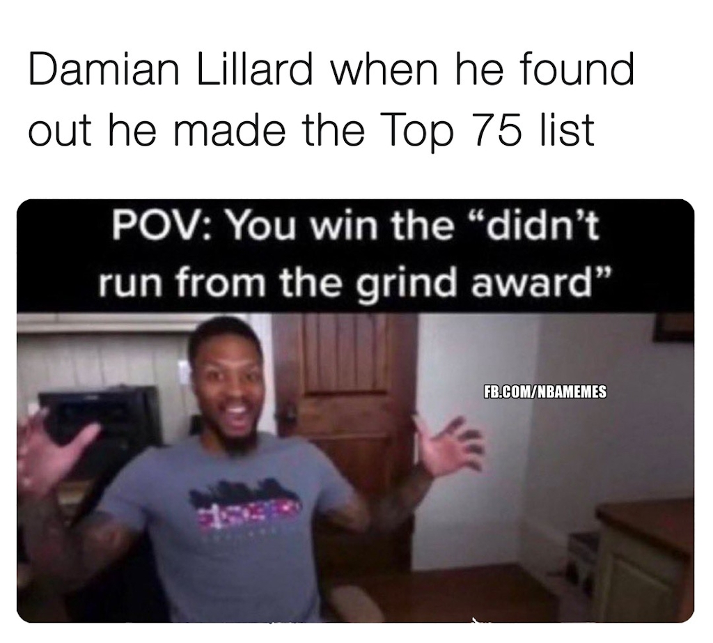 Dame holding on this argument for the rest of his career 🤣

 #damianlillard #portlandtrailblazers #nba