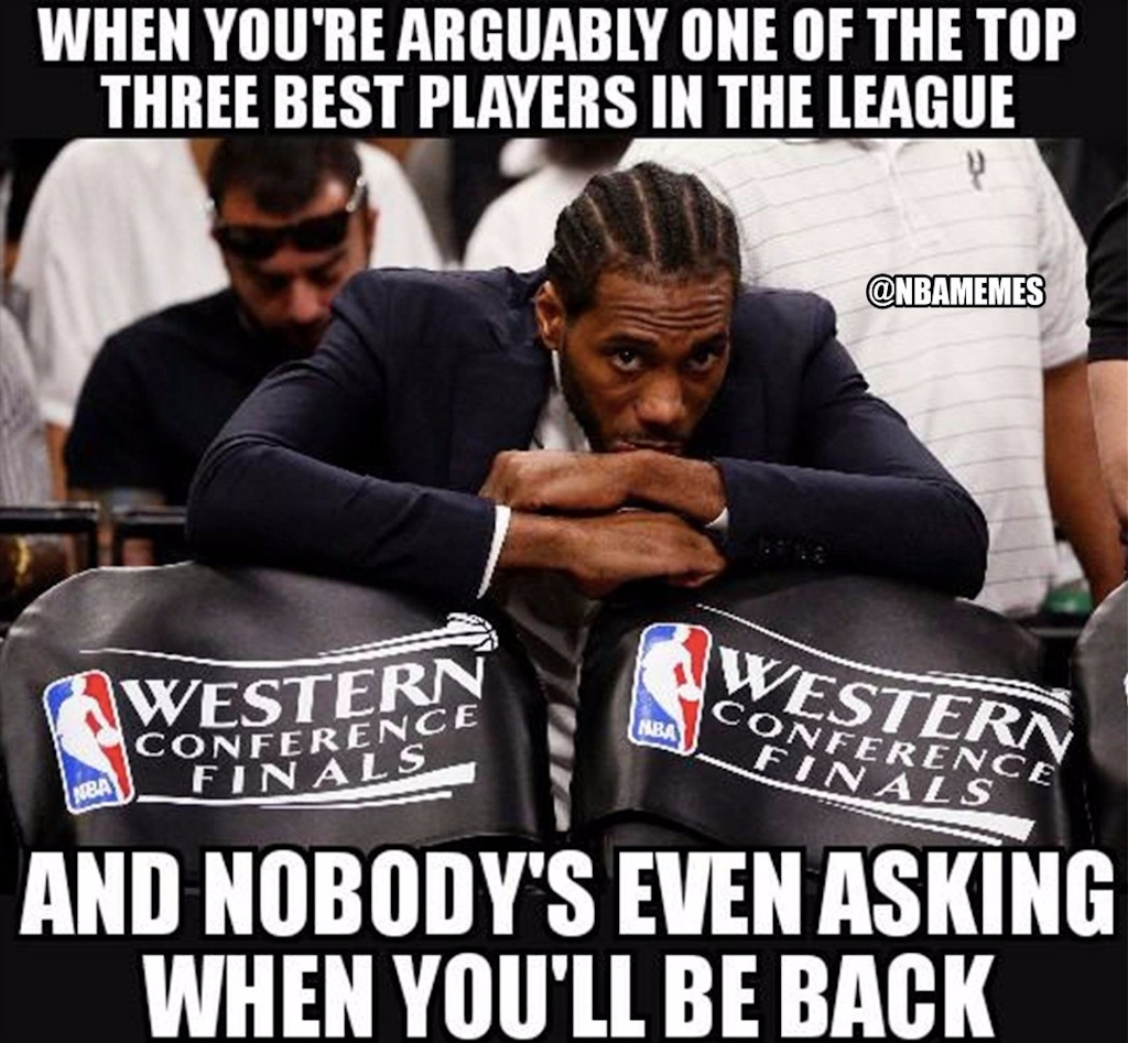 This is just so Kawhi. #SpursNation