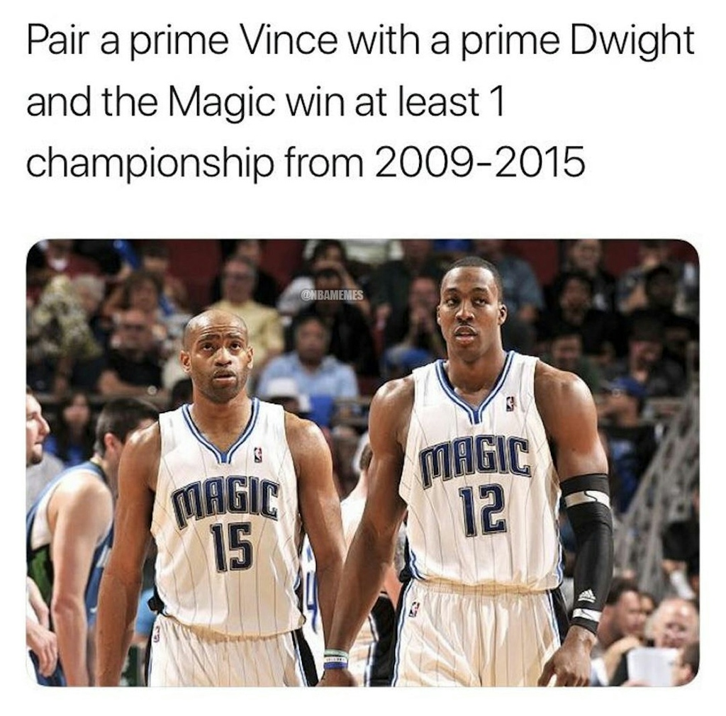 Former Magic player wants to sit down with Dwight Howard ‘and iron some things out’: (Full story in link in bio) (via nbainfonvids/Instagram) 
#nba #nbamemes #basketball #magicnation #orlandomagic #dwighthoward #vincecarter