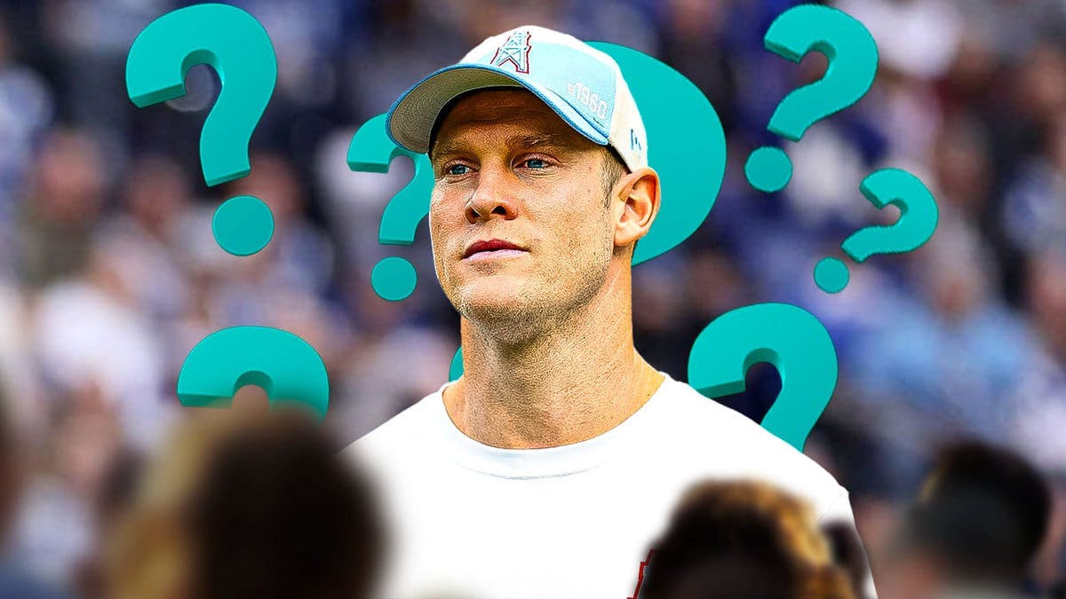Titans' Ryan Tannehill with several question marks above his head