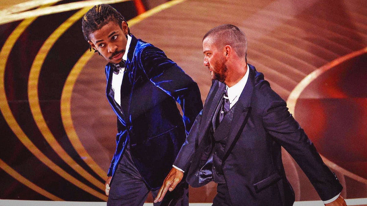 Chandler Parsons as Will Smith and Ja Morant as Chris Rock