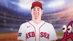 Seth Lugo in a Red Sox jersey
