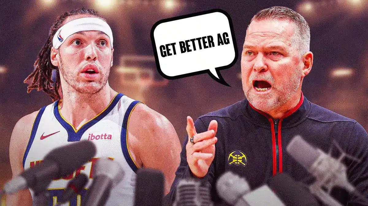 Michael Malone telling Nuggets' Aaron Gordon "Get better AG!"