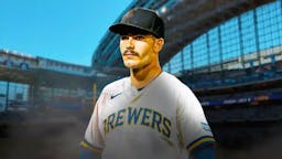 Dylan Cease in a Brewers uniform