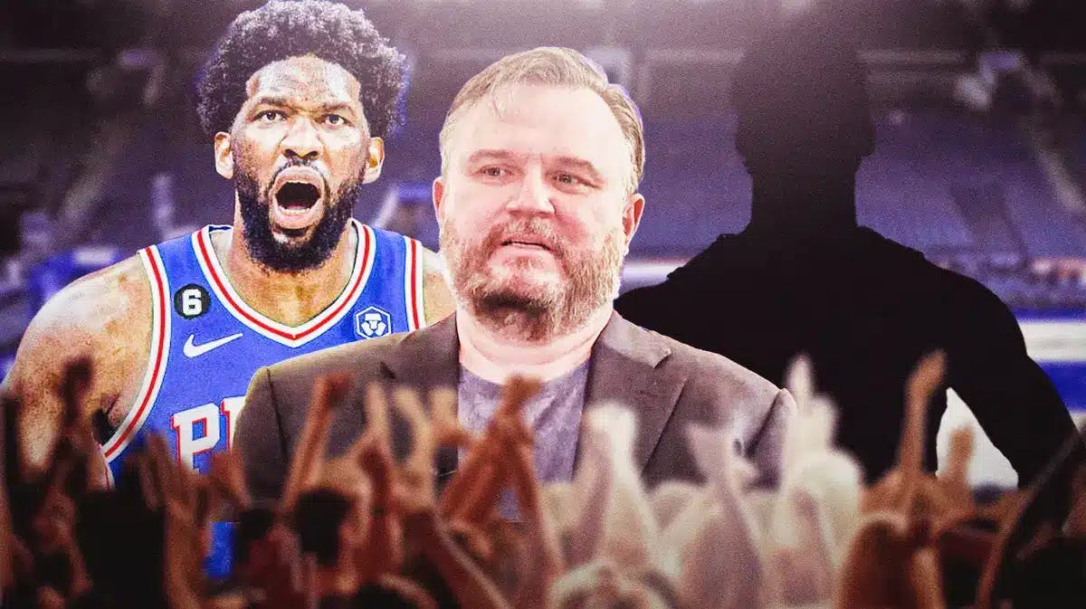 76ers' Joel Embiid and Daryl Morey