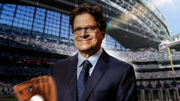 Brewers, Mark Attanasio, Mark Attanasio Brewers, NL Central, Brewers NL Central, Mark Attanasio (brewers owner) with Brewers stadium in the background