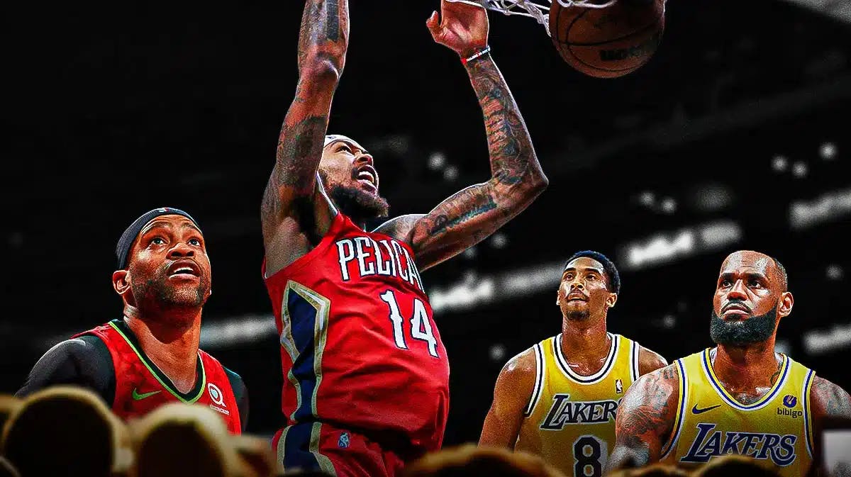 Pelicans' Brandon Ingram, LeBron James, Kobe Bryant, Vince Carter