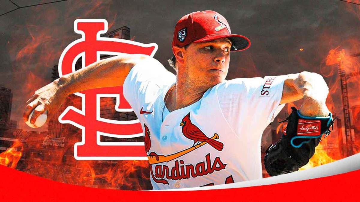 Cardinals Sonny Gray surrounded by fire