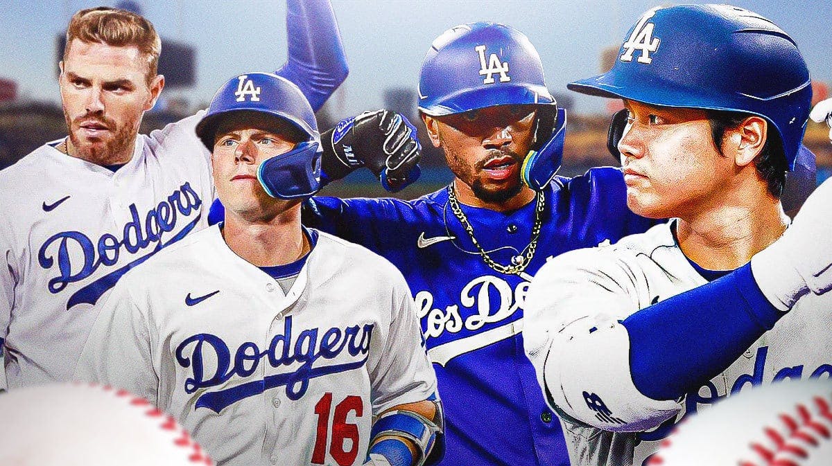 Photo: Shohei Ohtani, Mookie Betts, Freddie Freeman, Will Smith, all in action in Dodgers jerseys