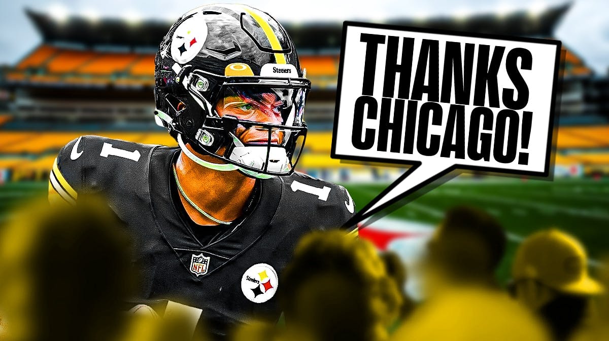 Justin Fields thanking Chicago