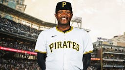 Former Yankees pitcher Domingo German in a Pirates uniform