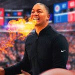 Clippers' Tyronn Lue breathing fire.