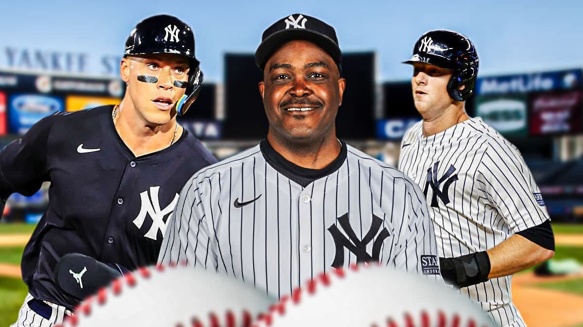 Yankees Aaron Judge, James Rowson and DJ LeMahieu