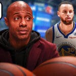 Jay Williams with a speech bubble that says You're not a leader next to Warriors Steph Curry
