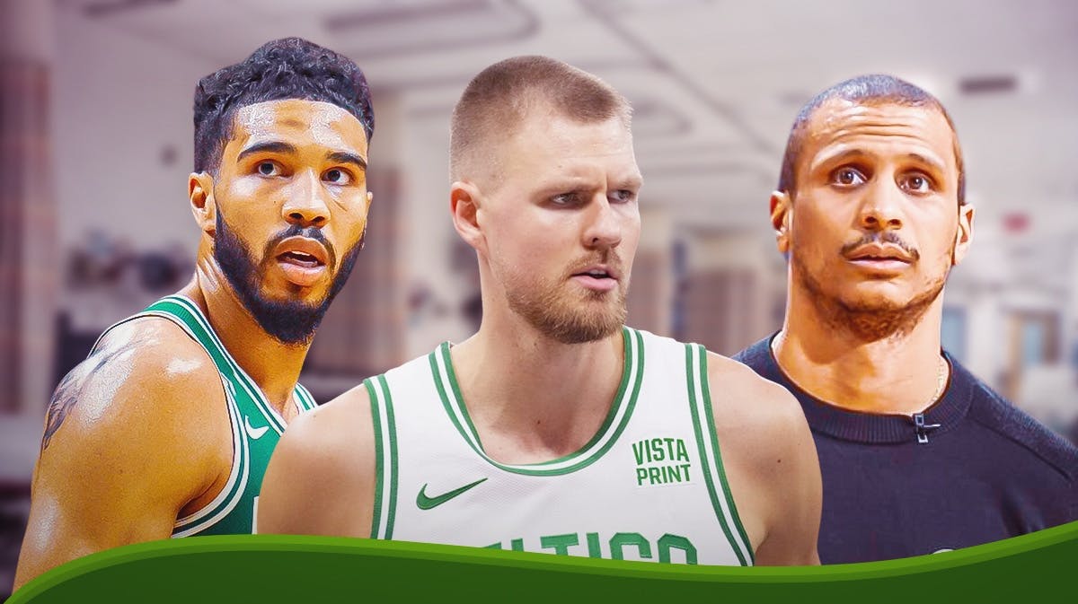 Celtics Kristaps Porzingis amid Joe Mazzulla NBA Playoffs win vs Heat