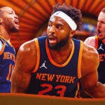 Knicks’ Jalen Brunson, Donte DiVincenzo, and Mitchell Robinson all angry