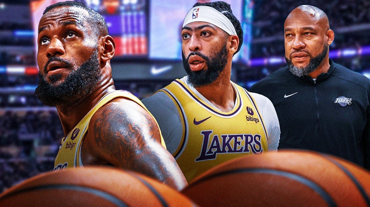 LeBron James, Anthony Davis looking worried for Lakers
