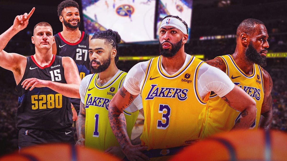 lebron james dangelo russell lakers anthony davis nuggets