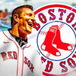 Four-time Super Bowl champion Rob Gronkowski, Red Sox, Fenway Park in back
