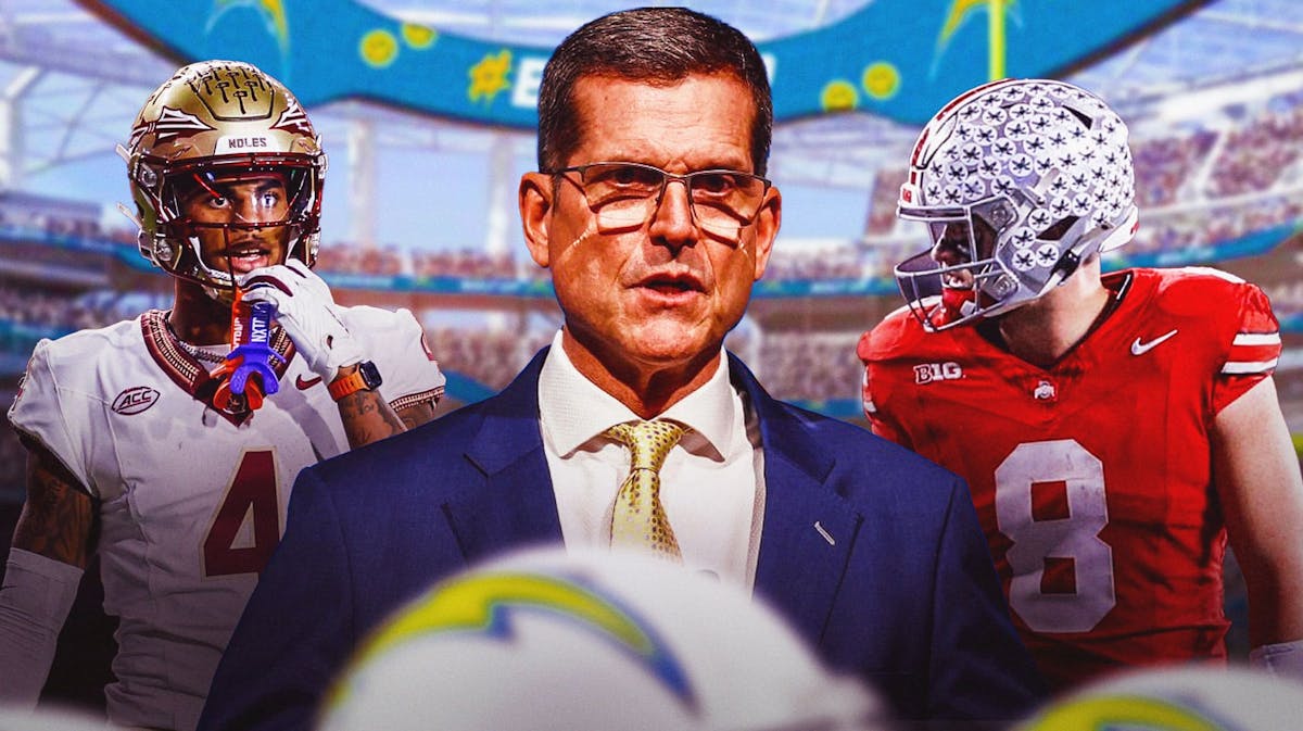 Chargers coach Jim Harbaugh has options in the 2024 NFL Draft.