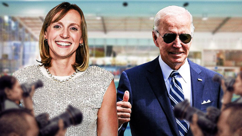 Katie Ledecky’s special message for Joe Biden after Medal of Freedom honor