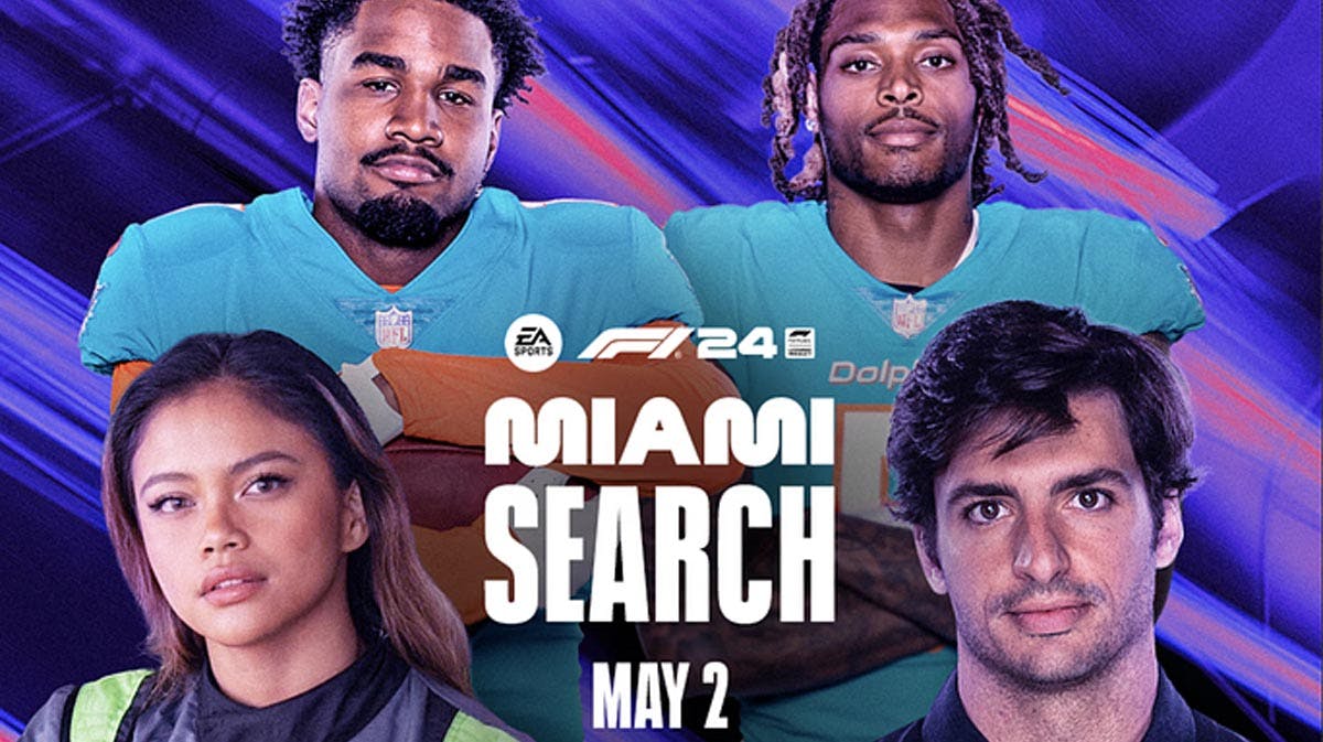 F1 Drivers, NFL Stars To Compete At F1 24 Miami Search Event - Carlos Sainz, Jalen Ramsey, Jaylen Waddle
