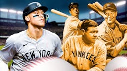Yankees Aaron Judge Babe Ruth Lou Gehrig Joe DiMaggio